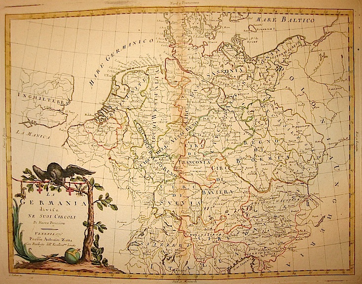 Zatta Antonio (1722-1804) La Germania divisa ne suoi Circoli 1776 Venezia